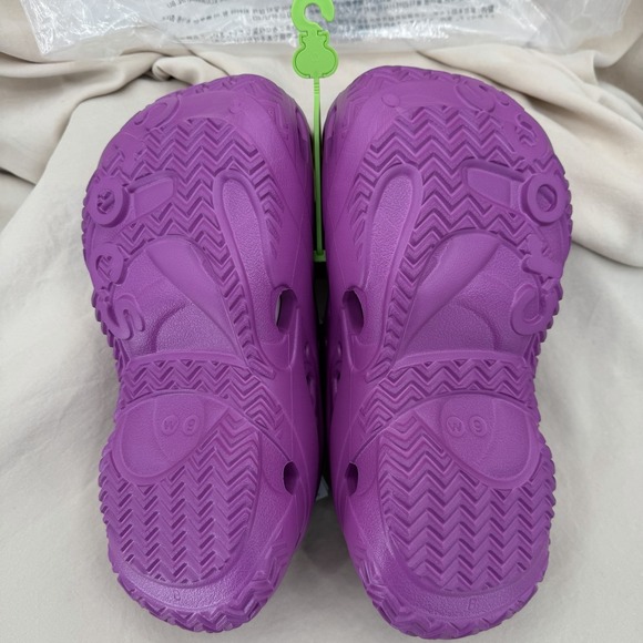 Crocs‎ Caged Clogs Womens 9 Grapeberry Purple Platform Heel Literide Footbed - Picture 4 of 4